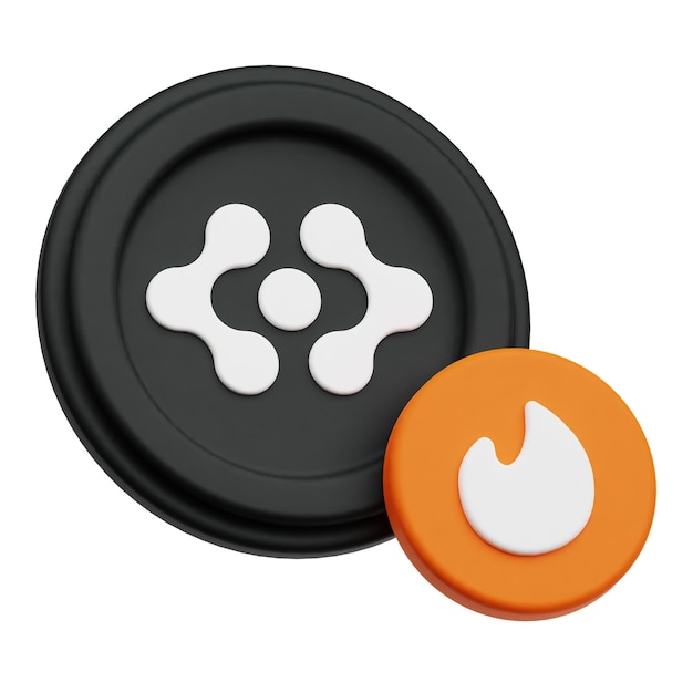 artificial superintelligence alliance crypto token 3d icon isolated on the white background