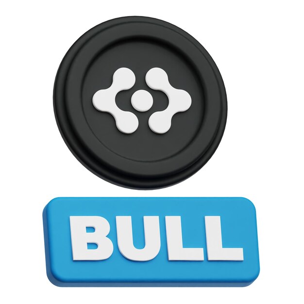 Artificial Superintelligence Alliance crypto token 3d icon isolated on the white background