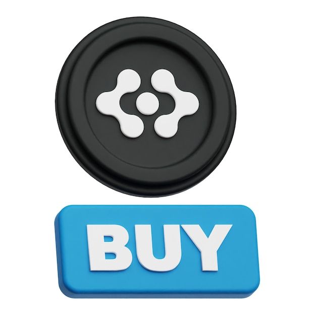 Artificial Superintelligence Alliance crypto token 3d icon isolated on the white background