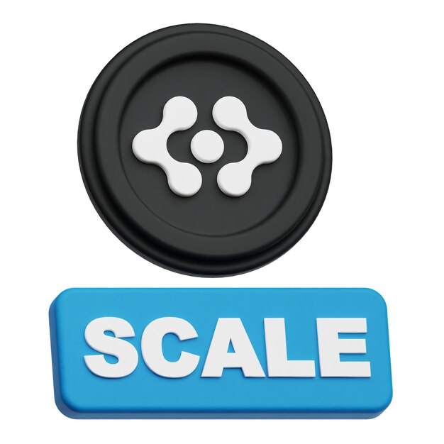 artificial superintelligence alliance crypto token 3d icon isolated on the white background