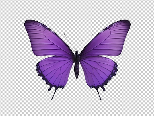 Artificial technical purple butterfly
