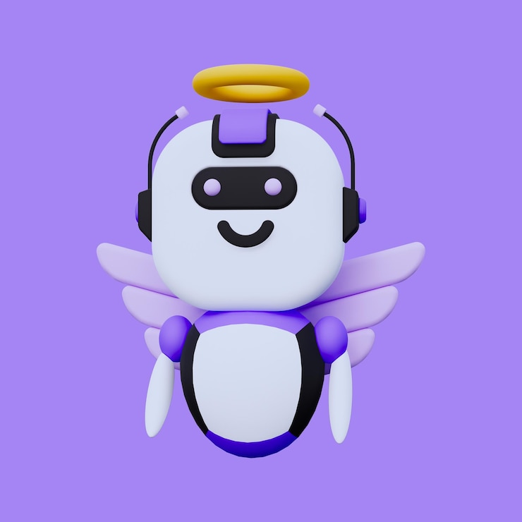 PSD artificiële intelligentie robot automatische 3d icon