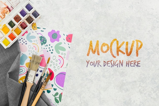 artist desk concept mock-up