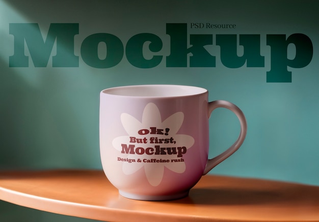 artistic mug design mockup