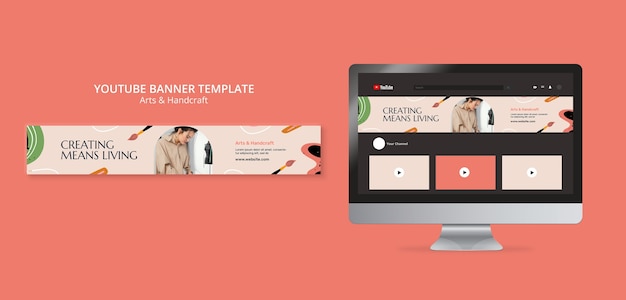 PSD arts and handcraft template design