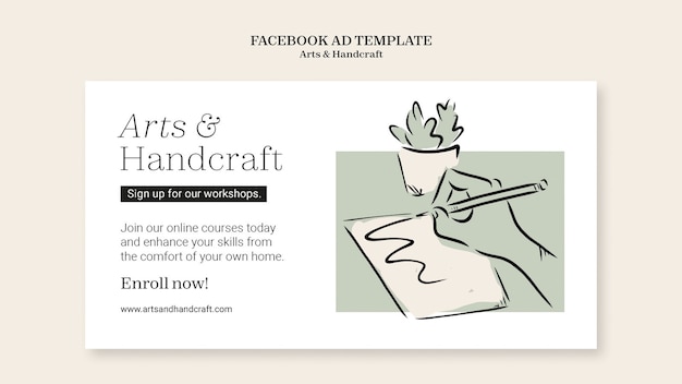 Arts and handcraft template design