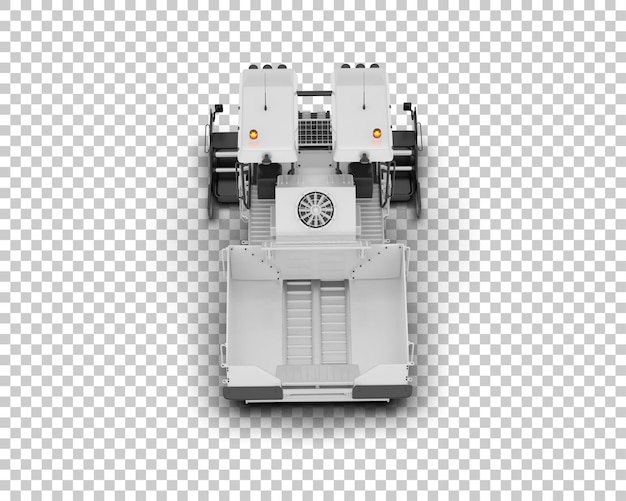 Asfaltudlægger isoleret på baggrund 3D-rendering illustration