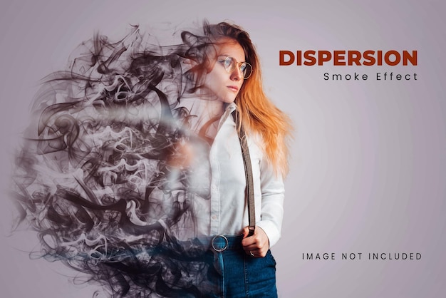 ashes and dust explosion dispersion photo effect