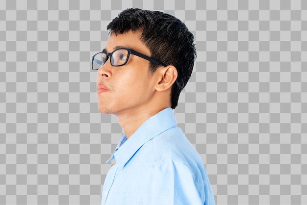 Asian business man wearing glasses