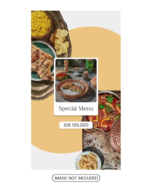 Asian cuisine social media post template