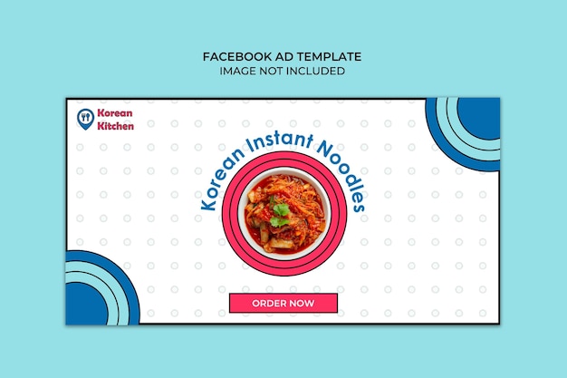 PSD asian food - facebook ad design template 06