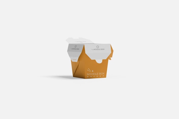 Asian food noodle box mockup 3d rendering