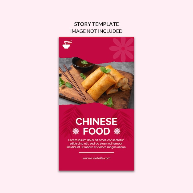 Asian food - social media story template 24