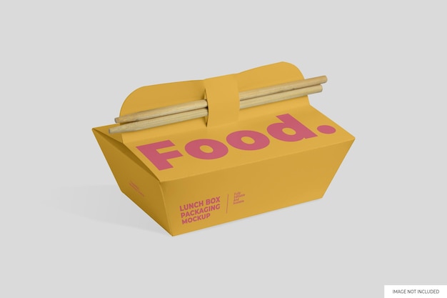 PSD asian lunch box mockup