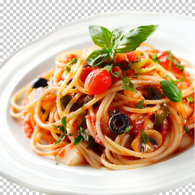 Tagliatelle asiatiche messe in ciotole con uova udon verdure verdi fagioli isolati su sfondo trasparente