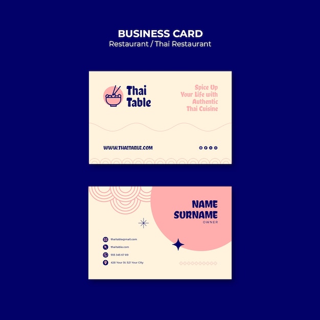 Asian restaurant template design