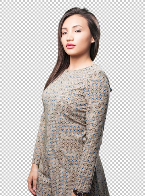 PSD asian woman posing