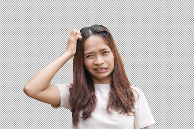 Asian women mark hands in crosses.