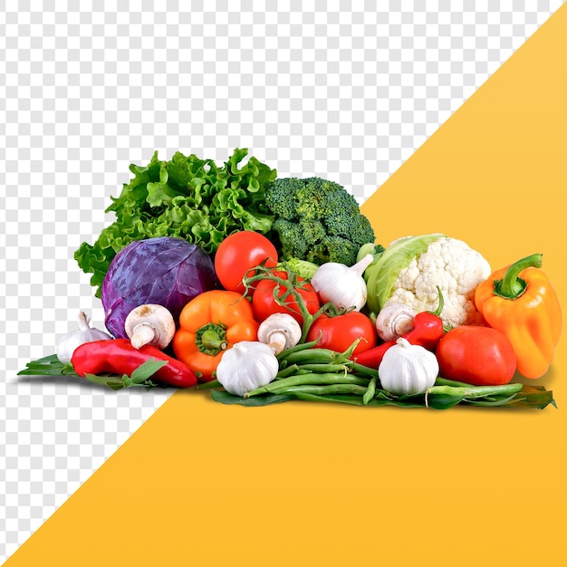 Asortyment świeżych, kolorowych warzyw