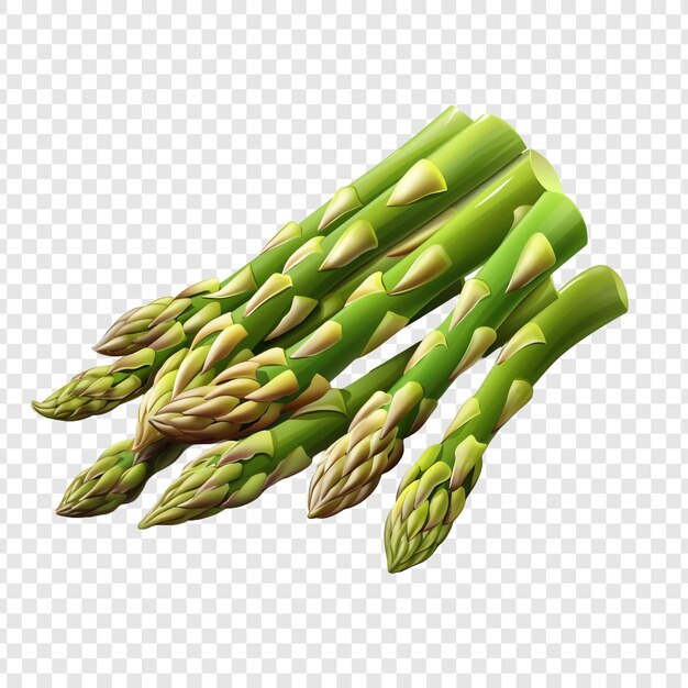 PSD asparagus isolated on transparent background