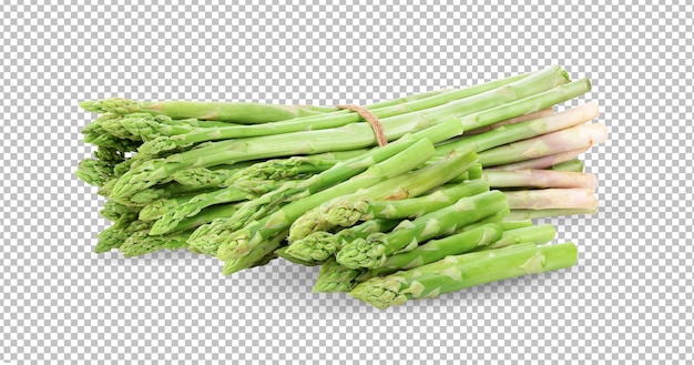 Asperges geïsoleerd op alfalaag