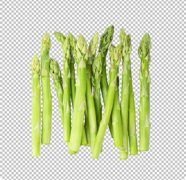 Asperges geïsoleerd op alfalaag