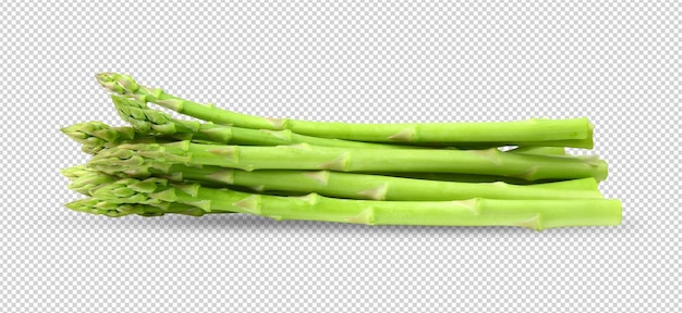 Asperges geïsoleerd op alfalaag