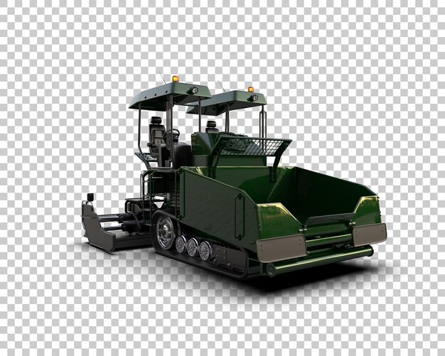 PSD asphalt paver isolated on background 3d rendering illustration