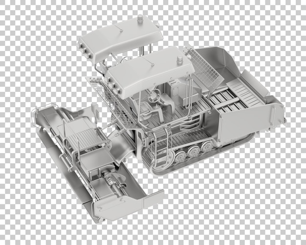 PSD 透明な背景の3dレンダリングイラストのアスファルト舗装