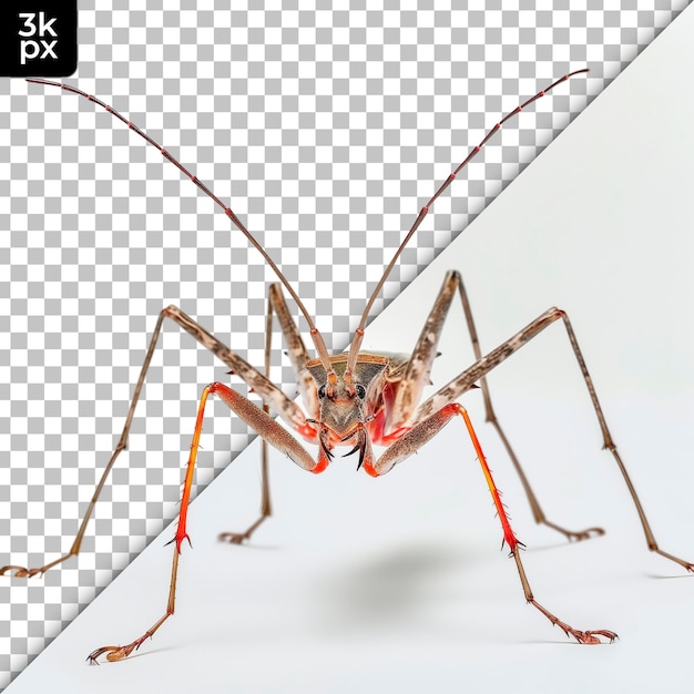 Assassin bug isolated on transparent background