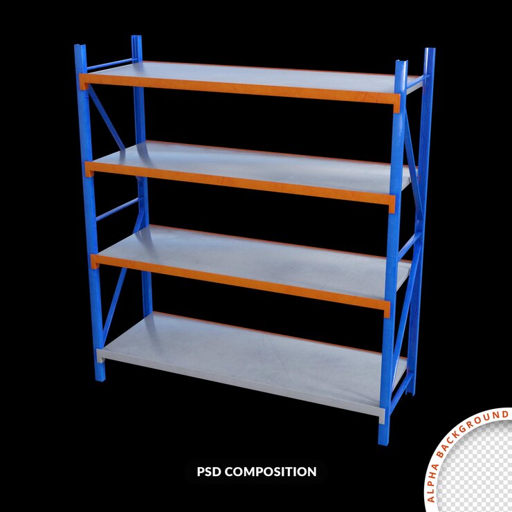 PSD asset warehouse and inventory 3d rendering isolated premium psd