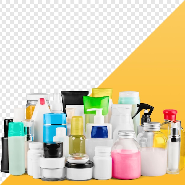 assorted cosmetic products