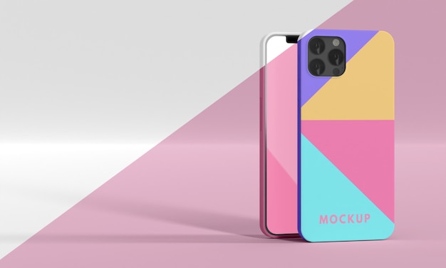 PSD assortiment van mock-up voor telefoonhoesjes