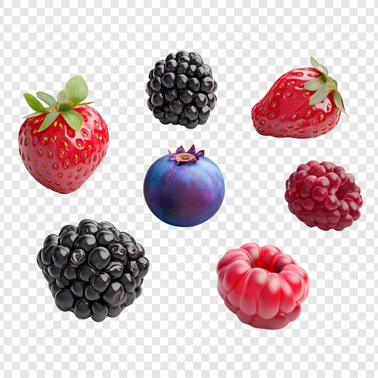 PSD assortment of fresh berries