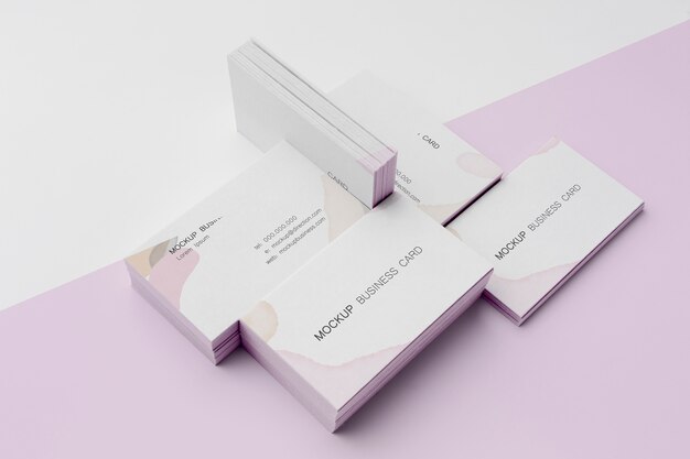 Assortment of mock-up business card