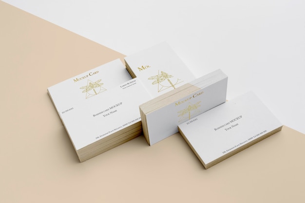 Assortment of mock-up business card