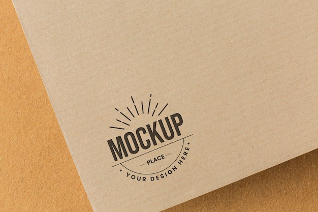 Assortimento con mock-up di carte di branding aziendale