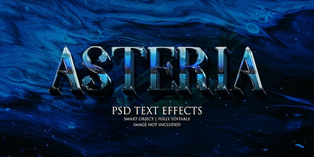 PSD asteria tekst effect