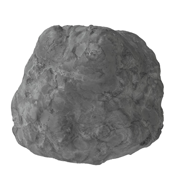 Asteroida Izolowane Przezroczyste Tło Renderowania 3d