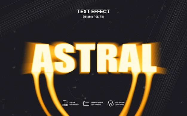Astral tekst effect