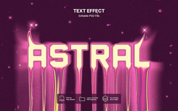 Astral tekst effect