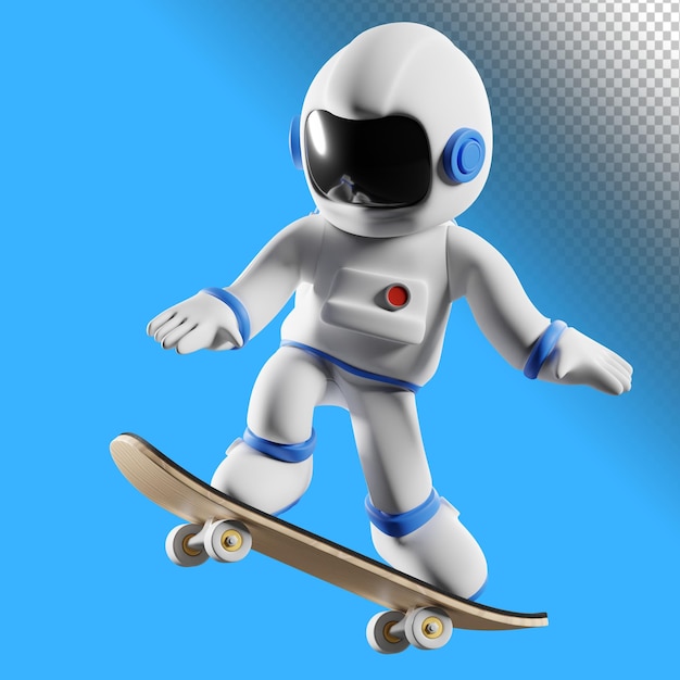 astro skate 3d illustratie