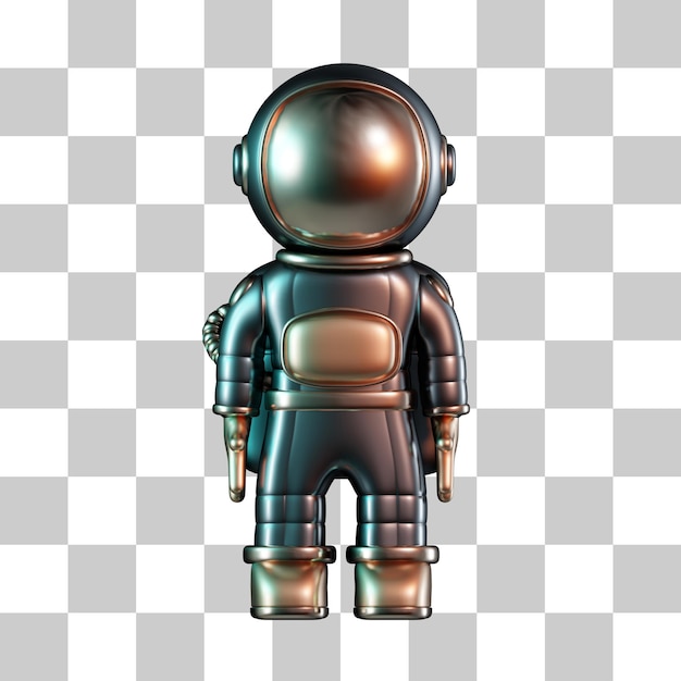 PSD iconica 3d dell'astronauta