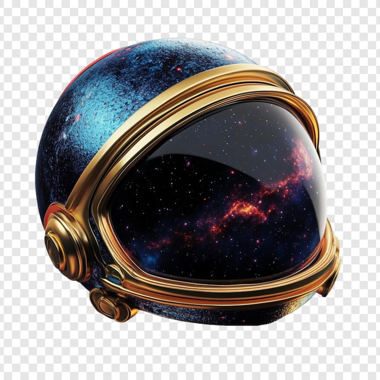 PSD astronaut helmet galaxy design space exploration adventure