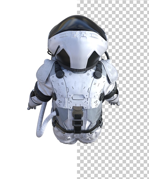 astronaut on transparent background 3d render