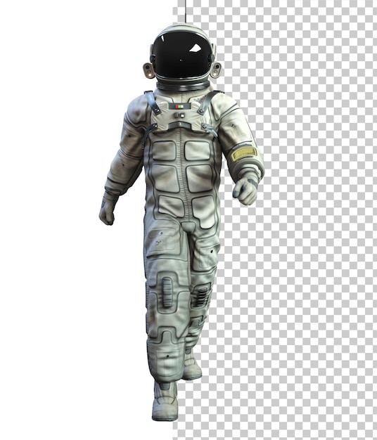 Astronaut op doorzichtige achtergrond 3d-rendering