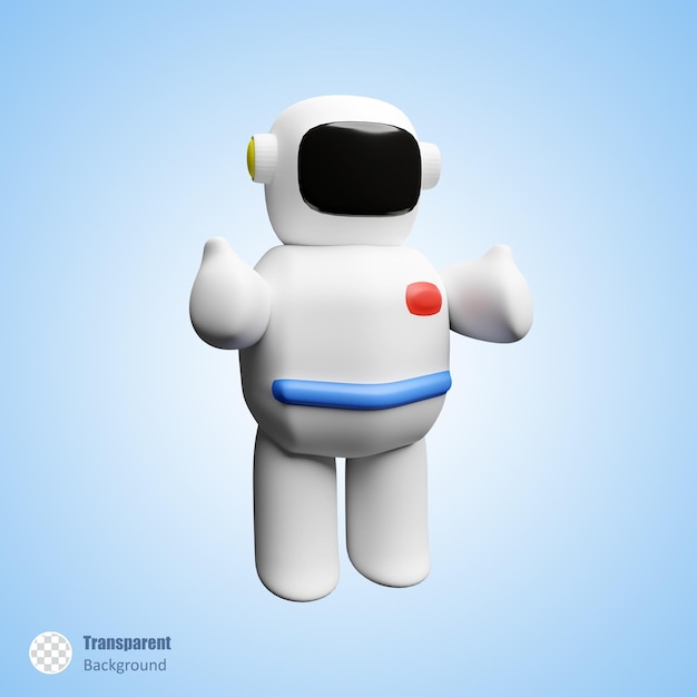 Astronaut pop in 3d render ontwerp