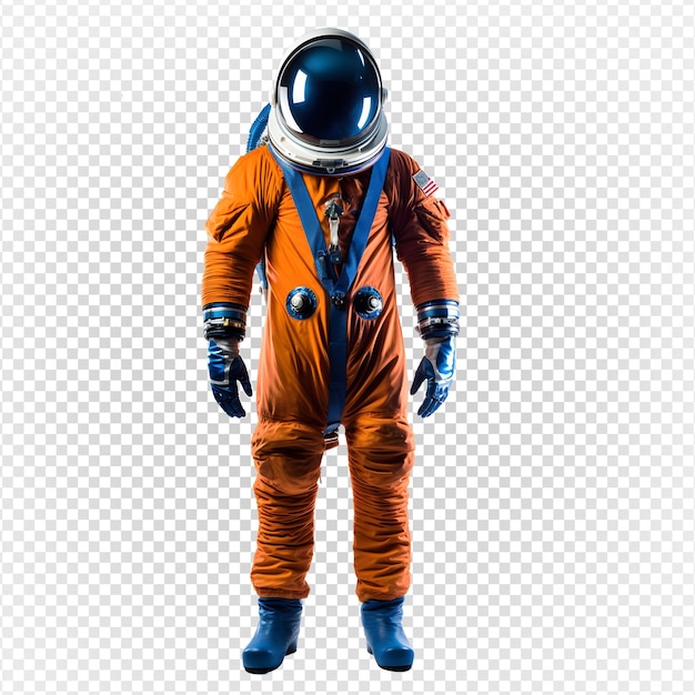 透明な背景に宇宙飛行士のスーツ宇宙飛行士の衣装png生成ai