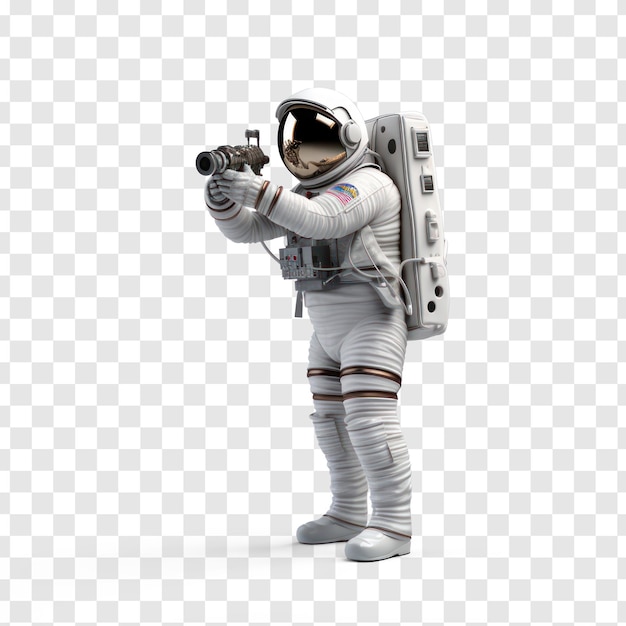 PSD a astronaut on transparency background psd