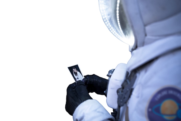 PSD astronaut wearing spacesuit